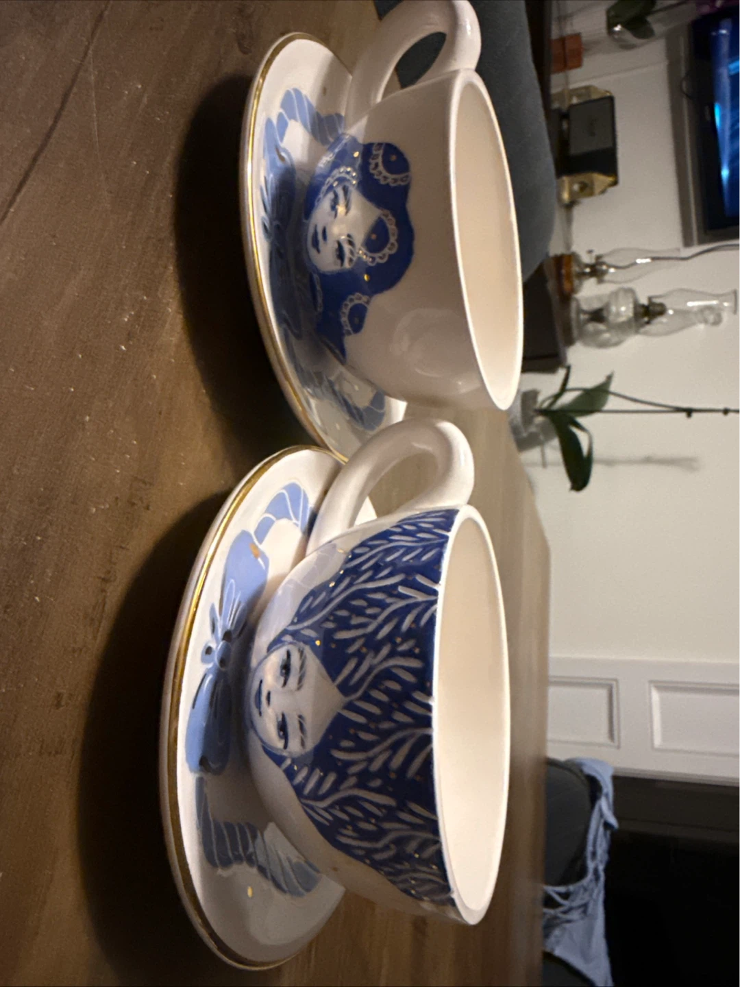 Ceramic Teacup and Saucer Set - photo 3