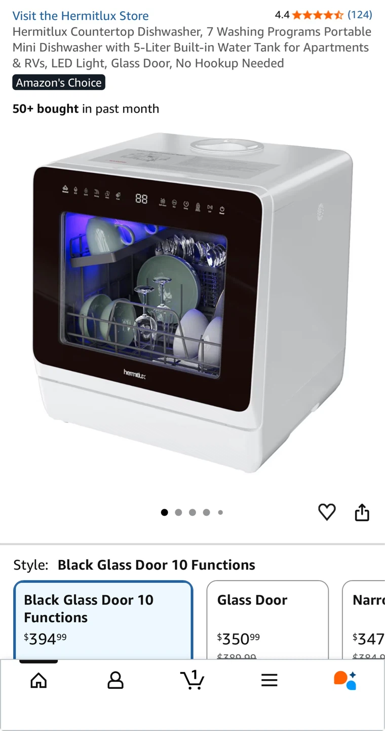 HermitLux Countertop Dishwasher