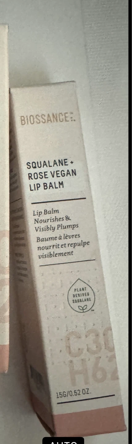 Biossance Squalane + Rose Vegan Lip Balm
