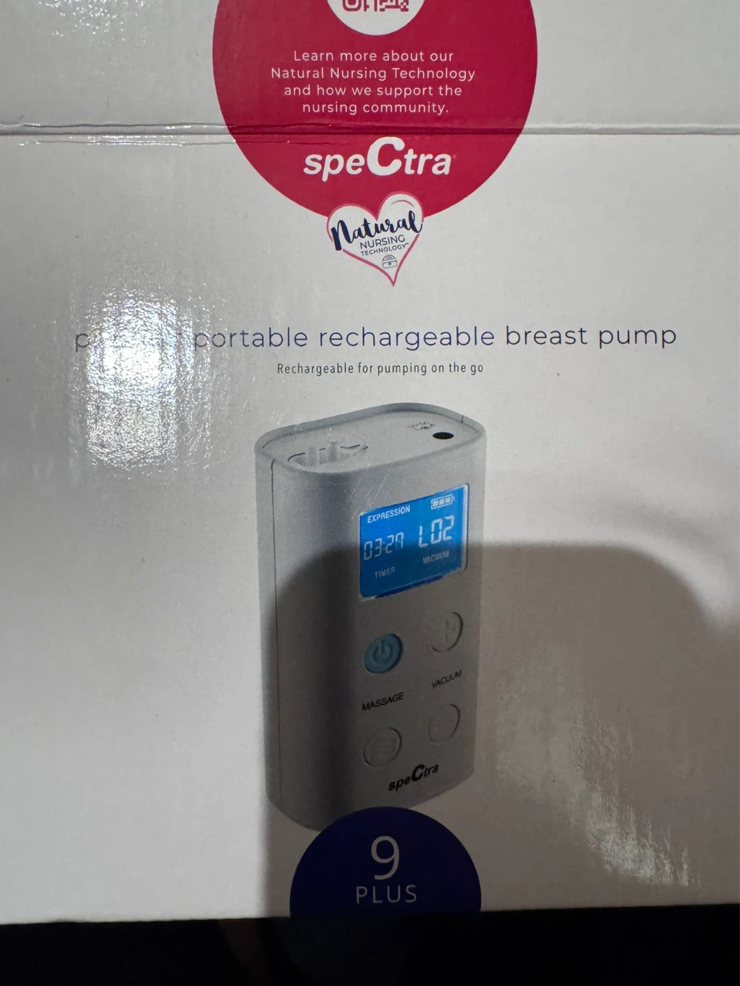 Spectra 9 Plus Portable Rechargeable Double Electric Breast Pump