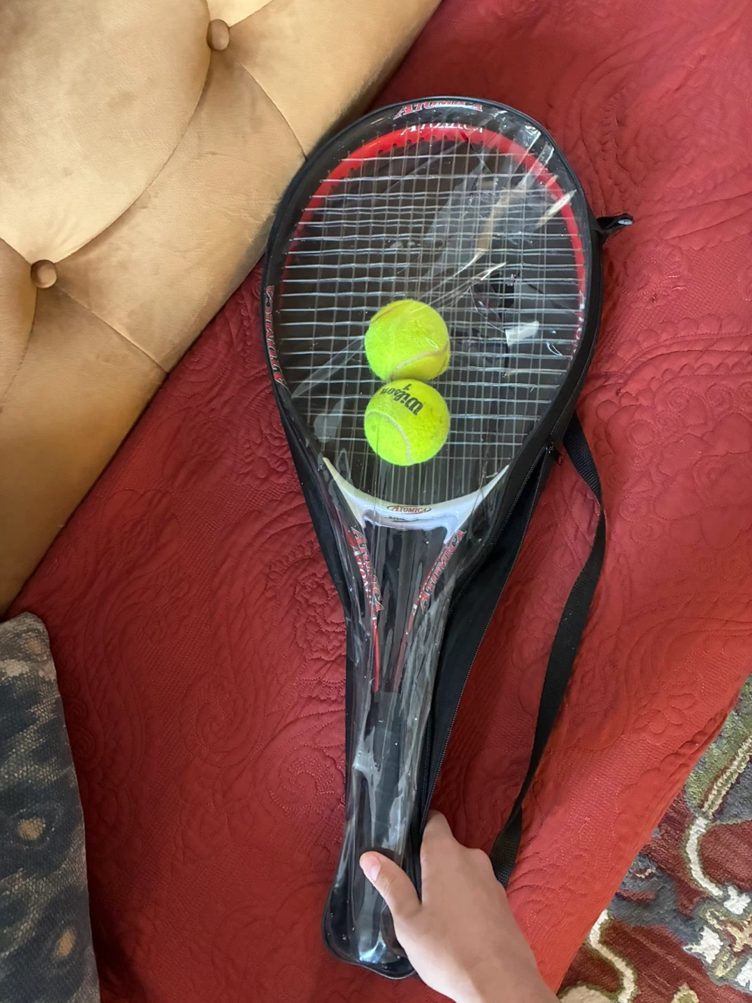 2 Atomica Tennis Rackets with 2 Wilson Tennis Balls - photo 3