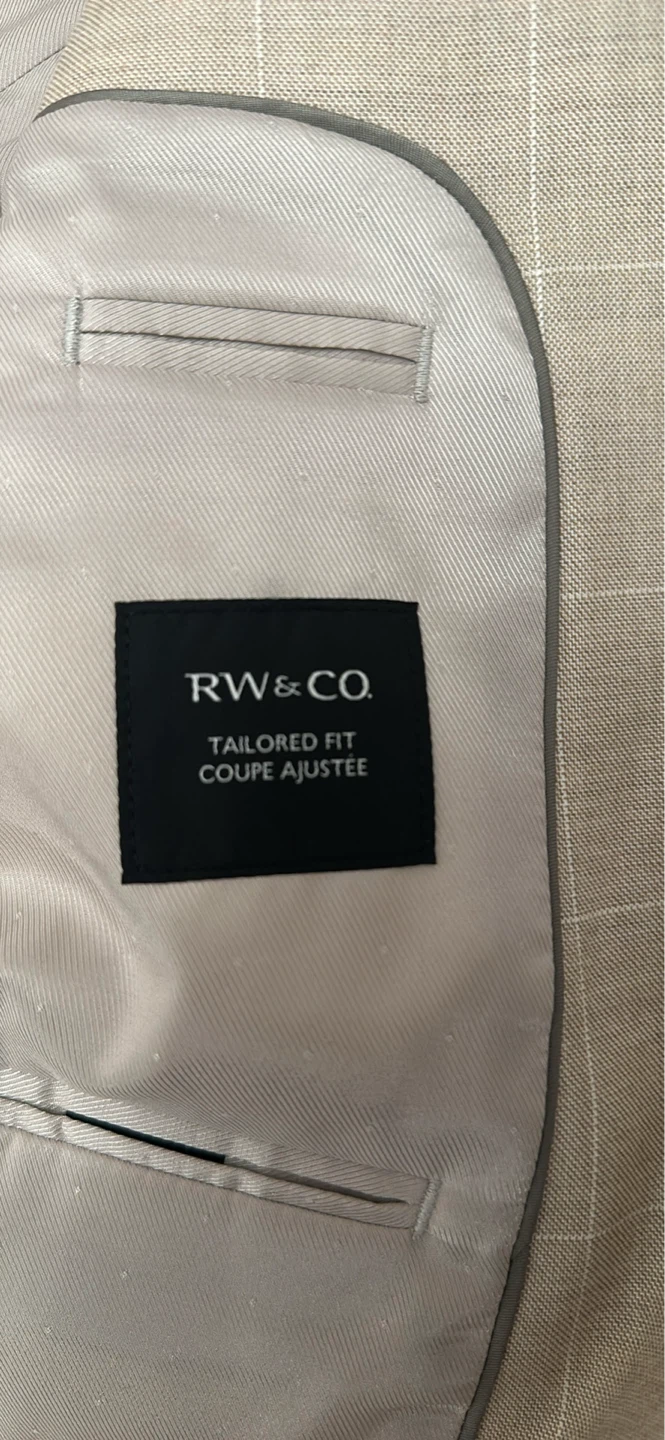 RW & CO. Men's Plaid Suit Jacket and Pants Set - photo 4