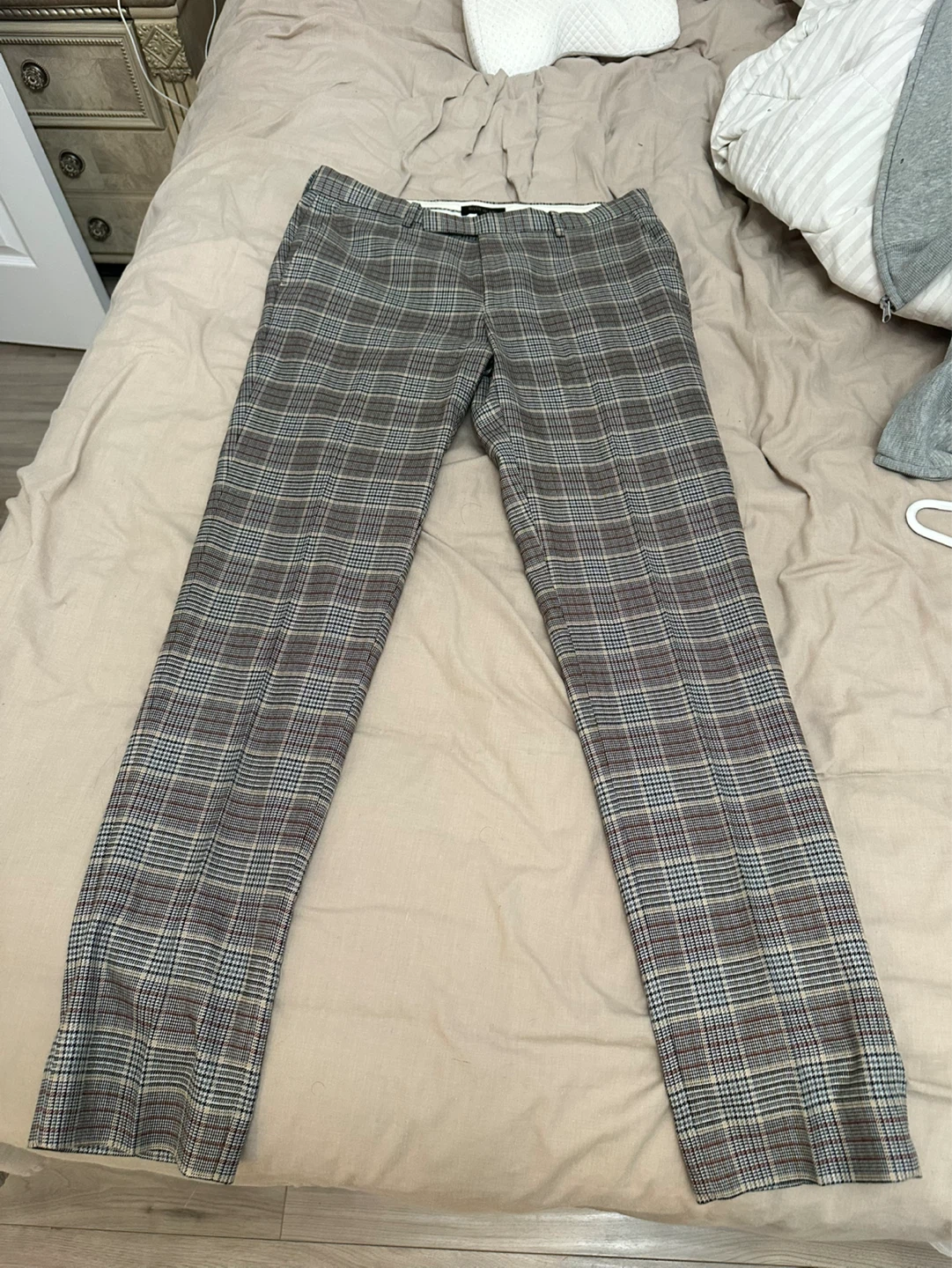 River Island Plaid Suit Jacket and Pants Set - 38R - photo 2
