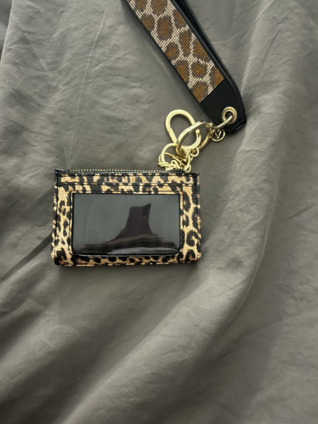 Victoria’s Secret Leopard Print Card Holder with Wristlet - photo 2