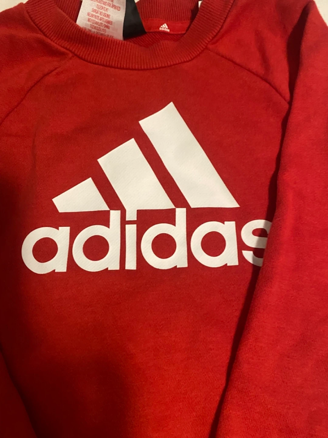 Adidas Red Crewneck Sweatshirt - photo 2