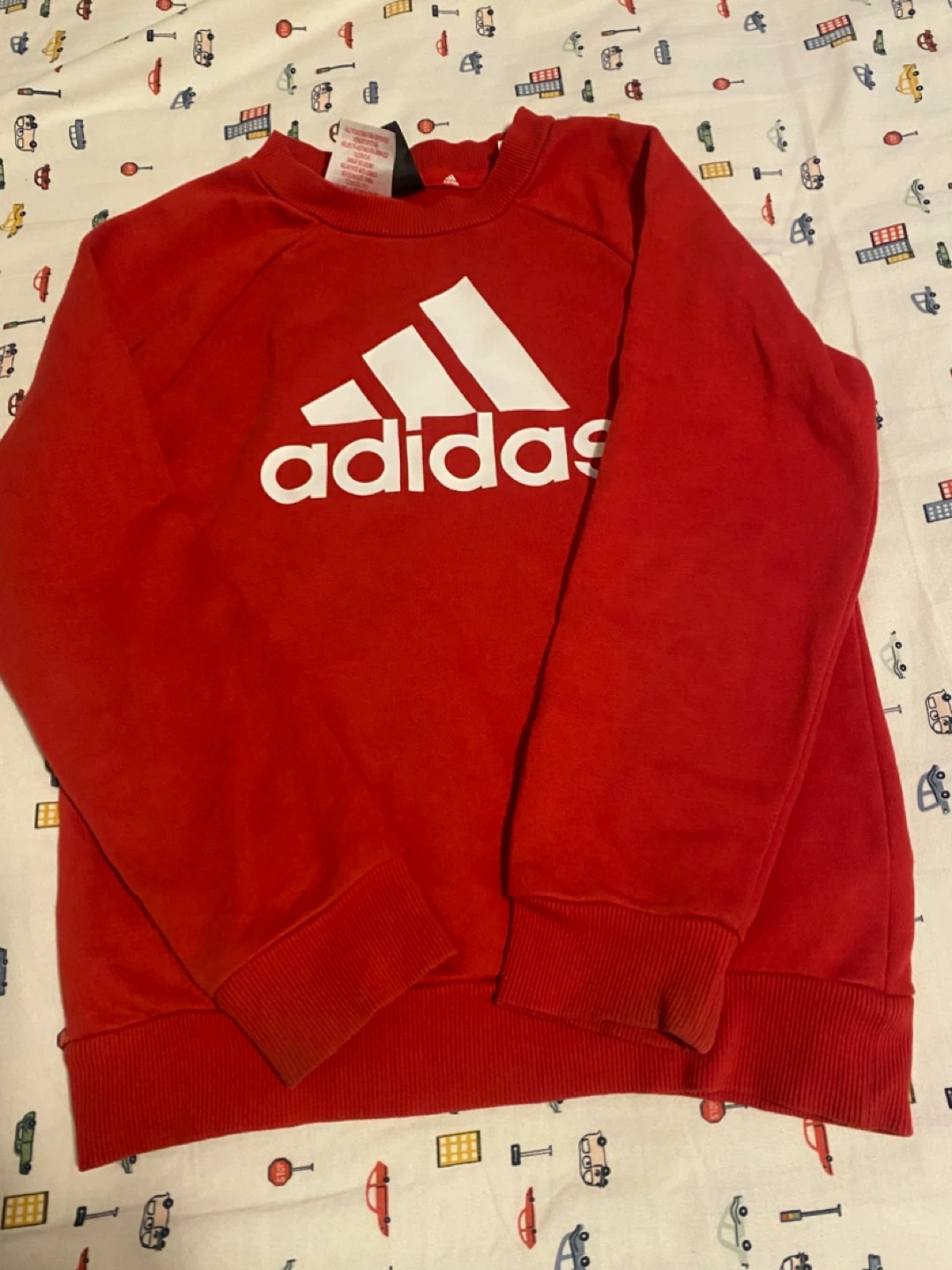 Adidas Red Crewneck Sweatshirt