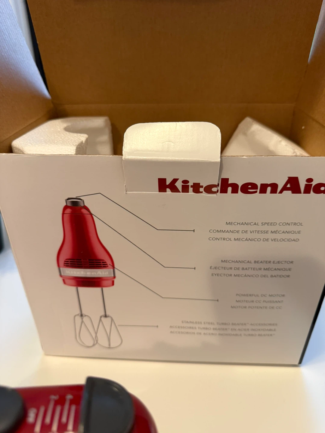 KitchenAid Ultra Power Hand Mixer 5 Speed Empire Red - photo 3