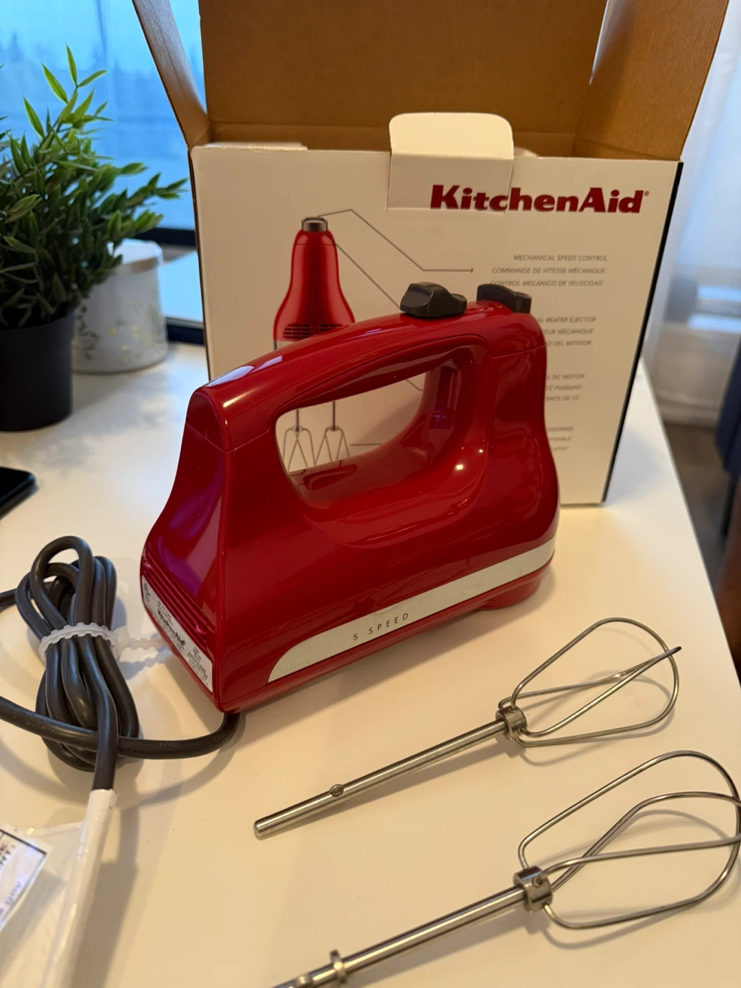 KitchenAid Ultra Power Hand Mixer 5 Speed Empire Red