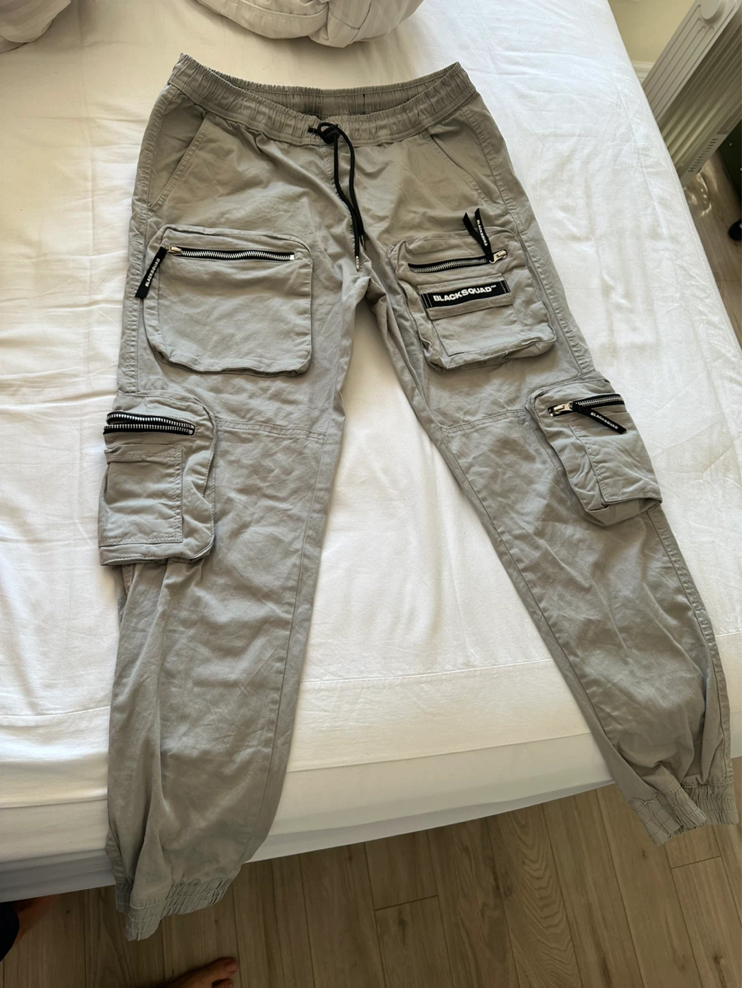 Black Squad Cargo Pants