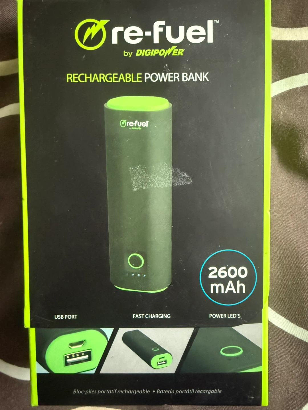 New 2600mAh Portable Power Bank – Compact Emergency Charger