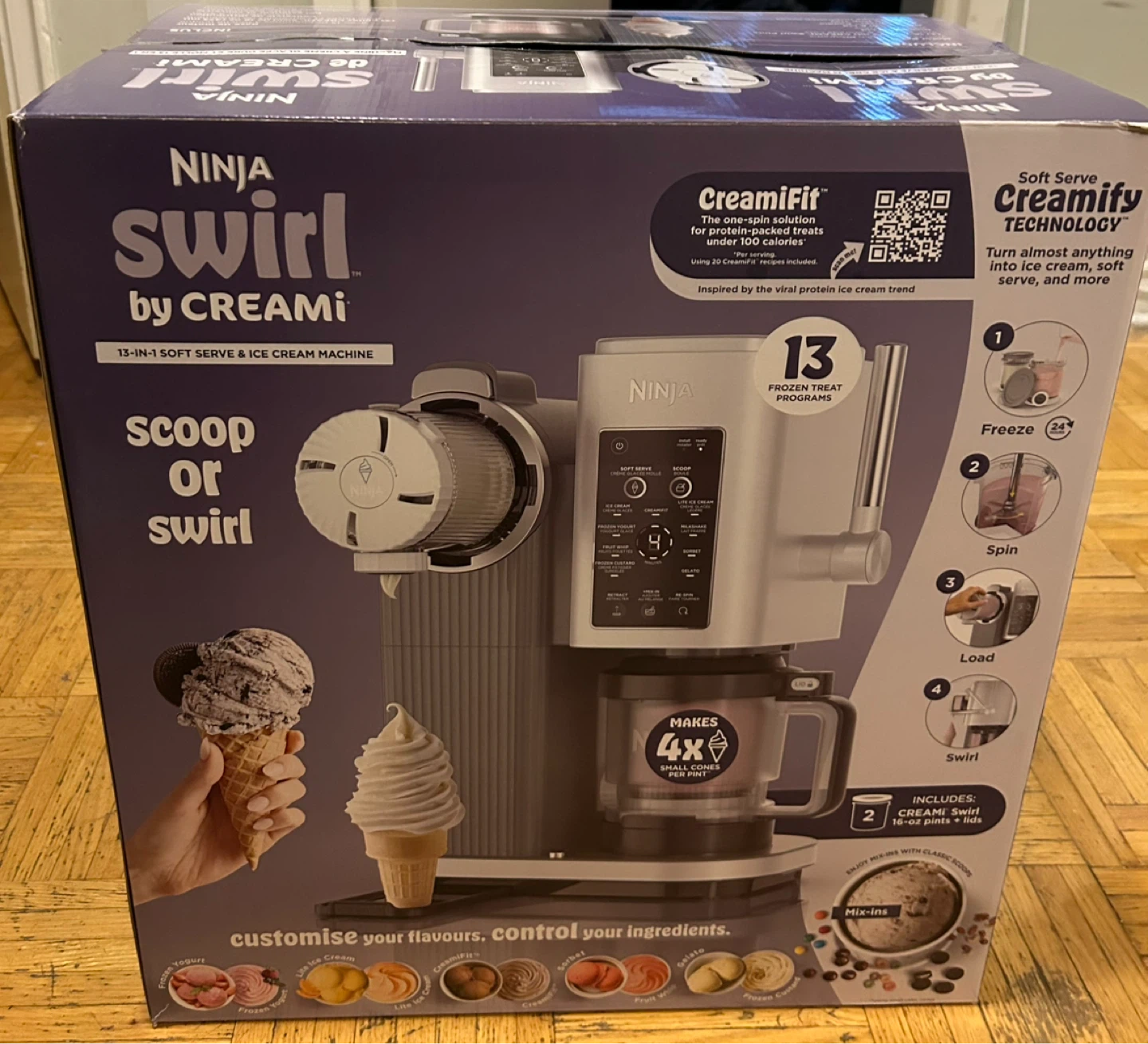 Ninja CREAMi Swirl Ice Cream Maker NC701C