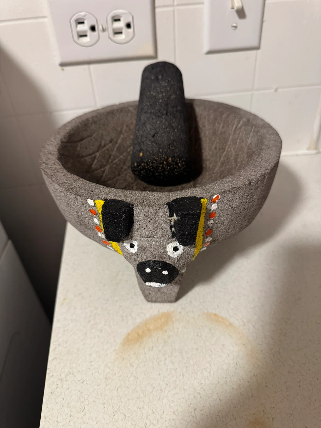 Stone Molcajete Mortar and Pestle Set