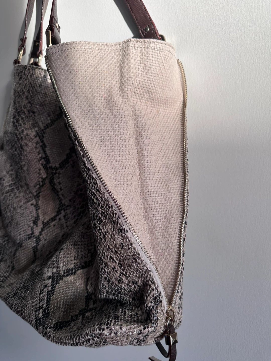 Stella and Dot Snake Skin Print Shoulder Bag - photo 4