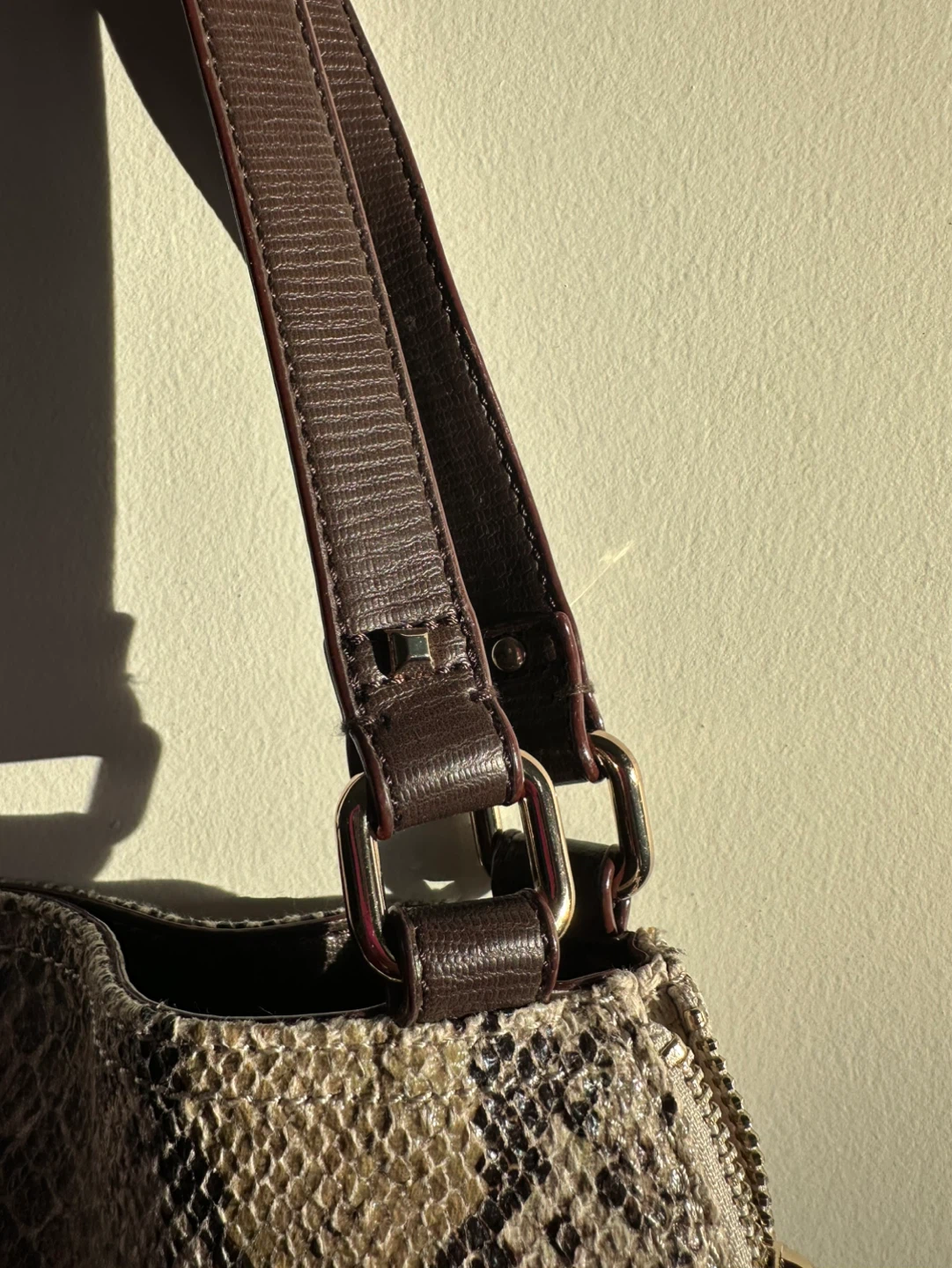 Stella and Dot Snake Skin Print Shoulder Bag - photo 2