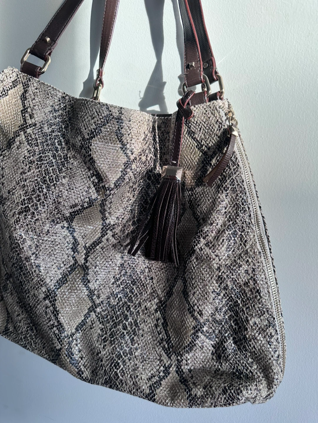 Stella and Dot Snake Skin Print Shoulder Bag - photo 3