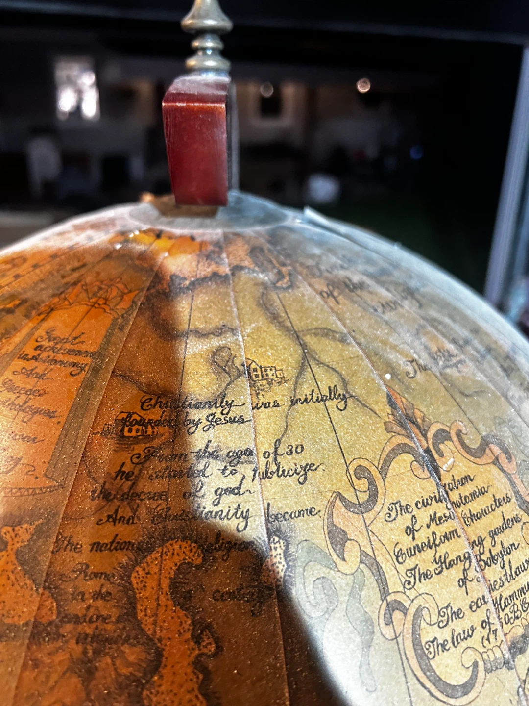 Vintage Celestial Globe Bar Cart - photo 4