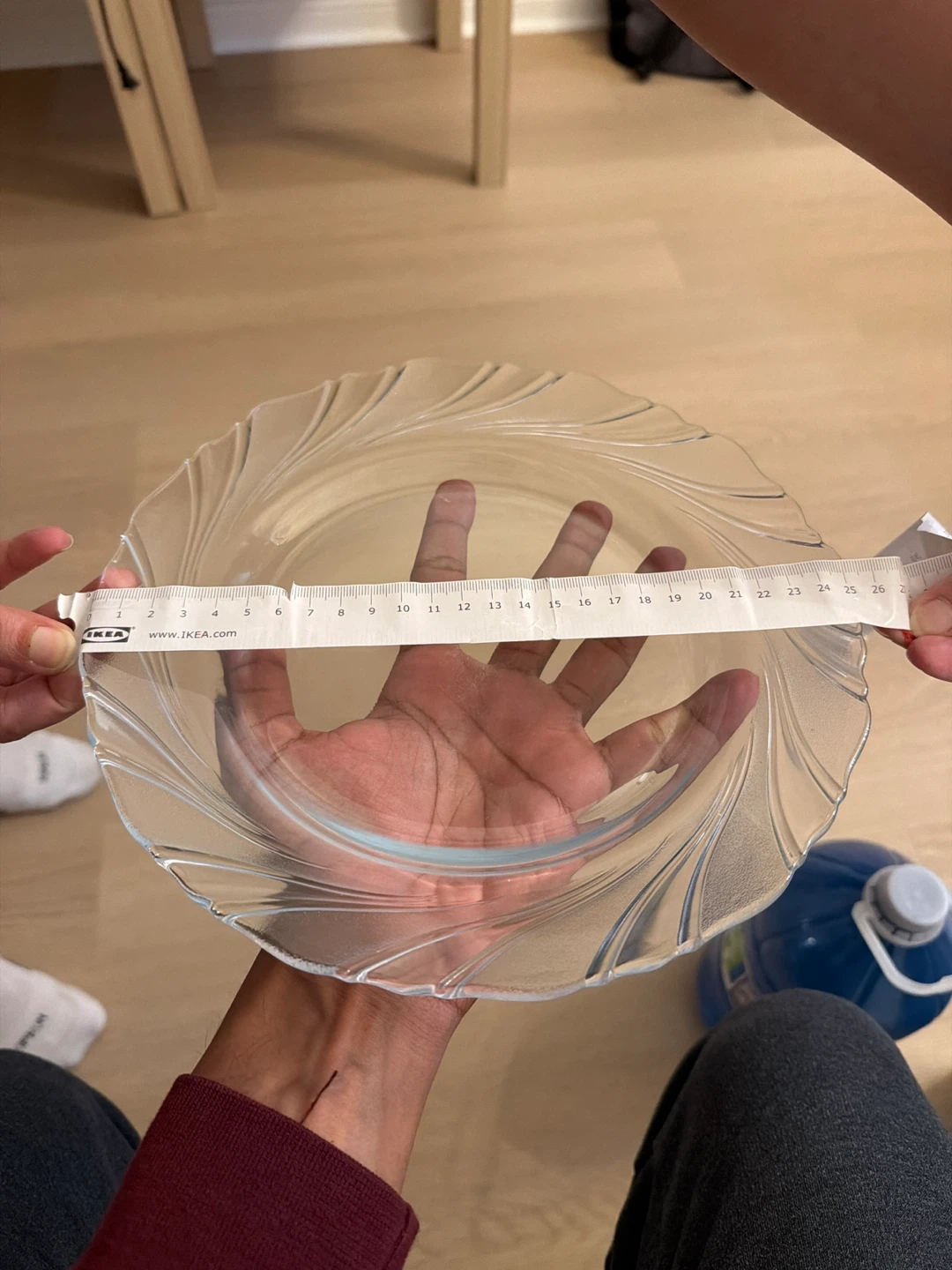 Clear Swirl Glass Plate-8 - photo 2