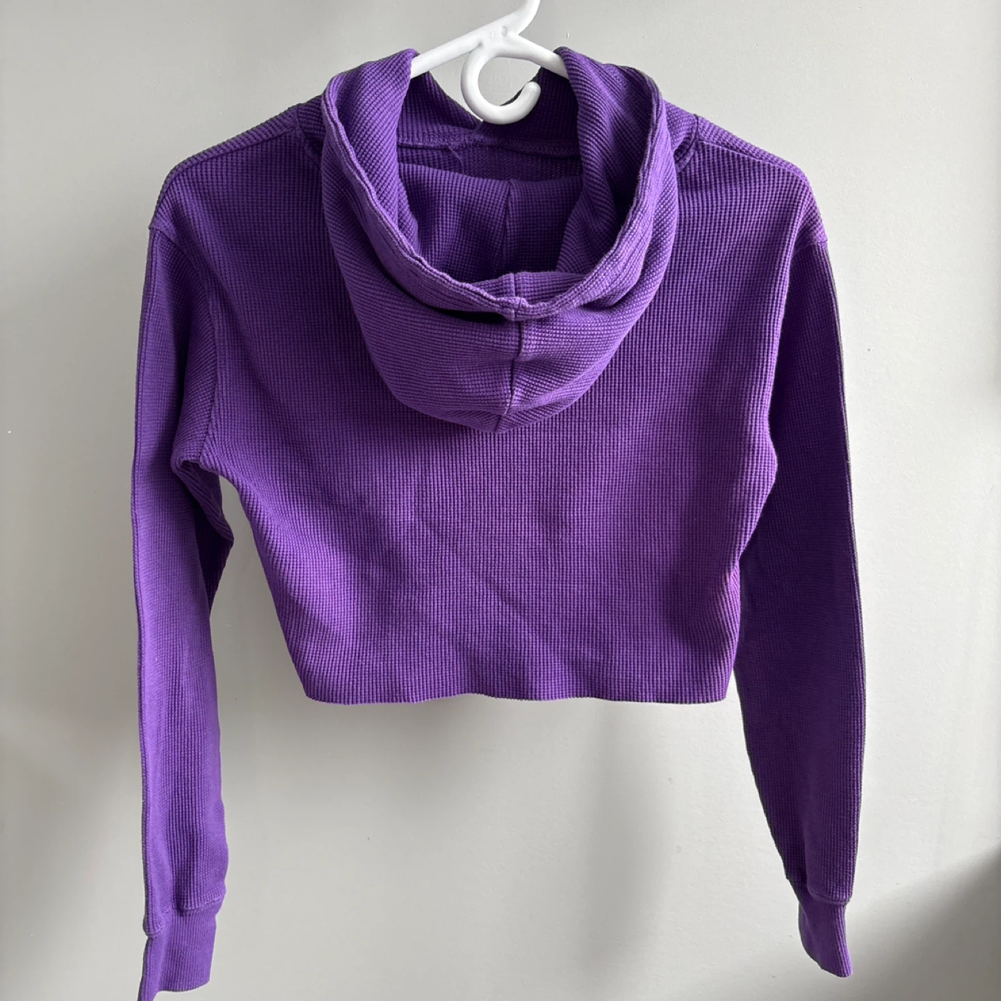 Purple Cropped Hoodie - photo 3