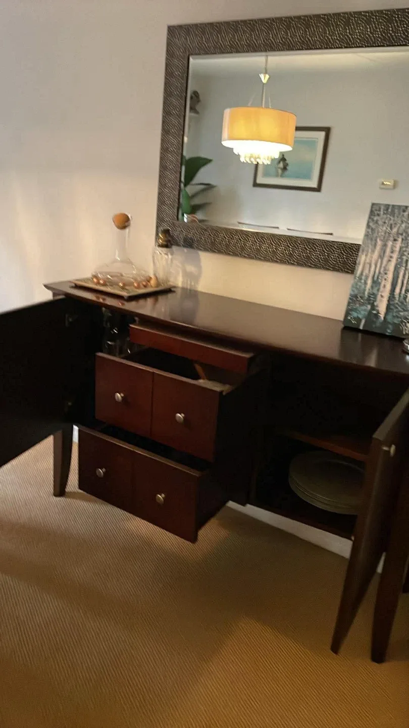 Espresso wood sideboard - photo 2