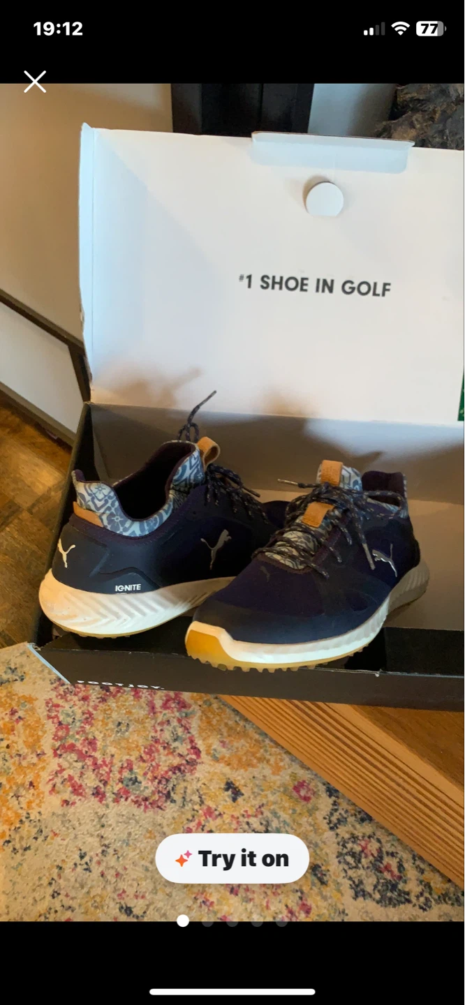 Size 8.5 PUMA IGNITE Golf Shoes - Navy - photo 5