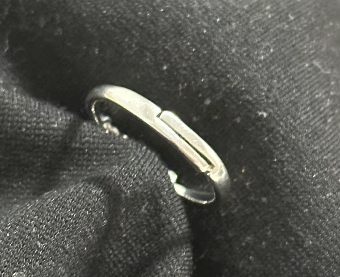 Silver Tone Ring with Clear Stone and Heart Accents - photo 4