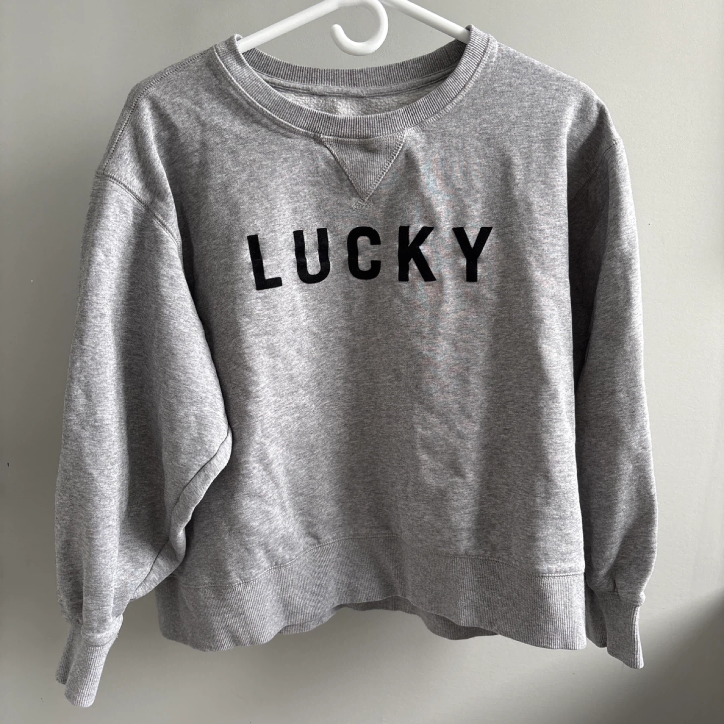 Grey Lucky brand Crewneck Sweatshirt