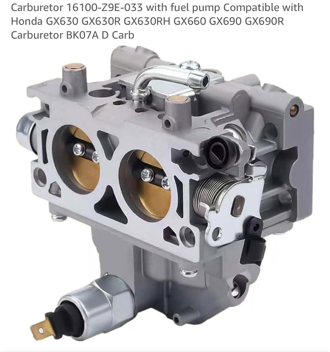 Carburetor  with Fuel Pump for Honda GX Series - photo 2