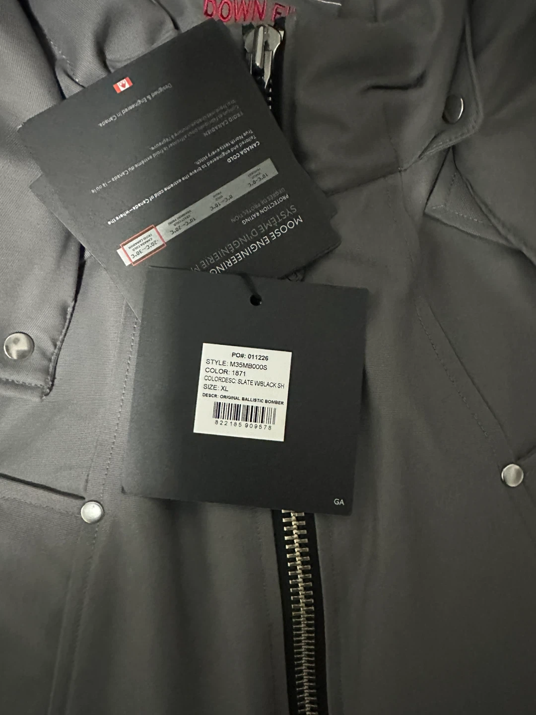 Moose Knuckles Ballistic Bomber Jacket - Grey - photo 3