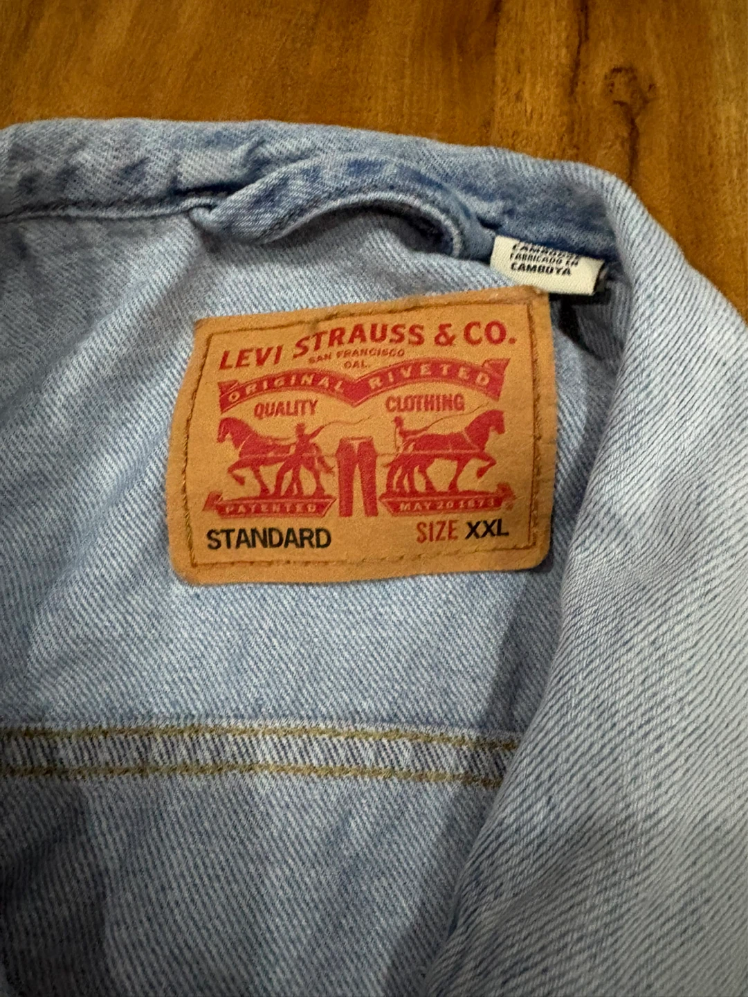Levi's Trucker Denim Jacket - Light Wash - Size XXL - photo 3