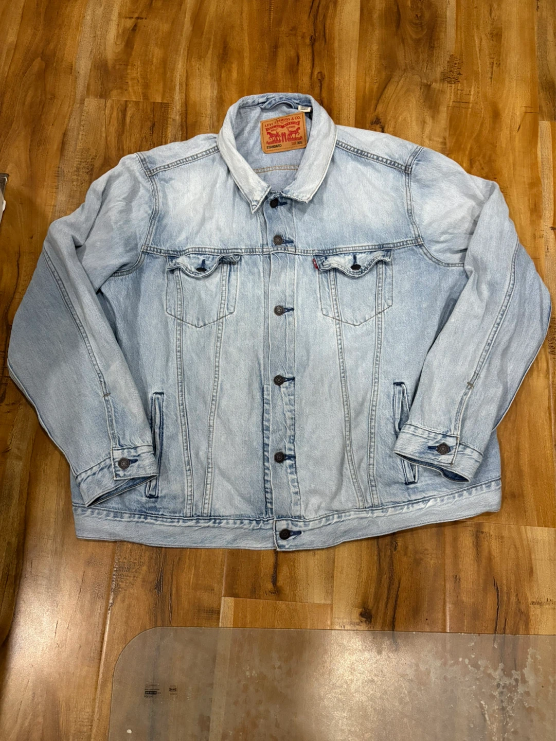Levi's Trucker Denim Jacket - Light Wash - Size XXL