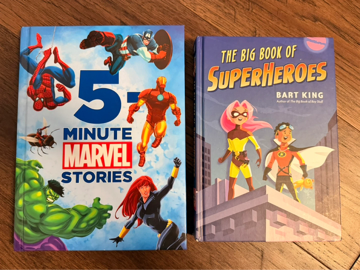$5 for both!! Marvel 5 Minute & The Big Book of Superheroes