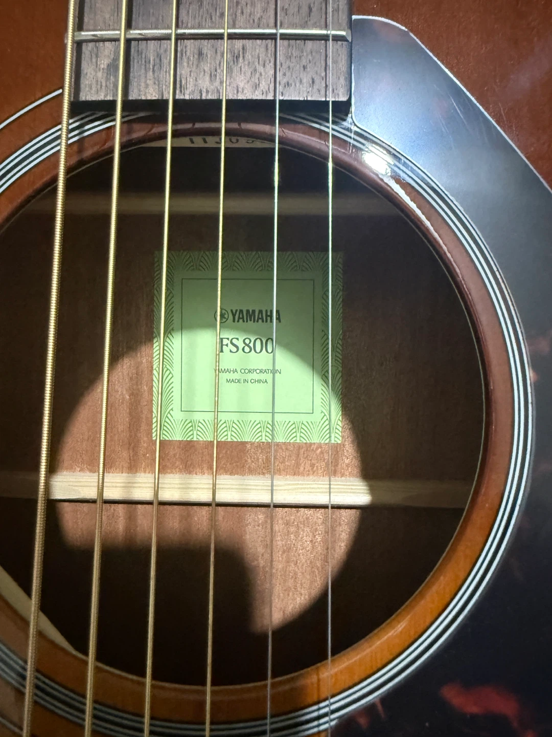 Yamaha FS800 Acoustic Guitar with Gig Bag - photo 4