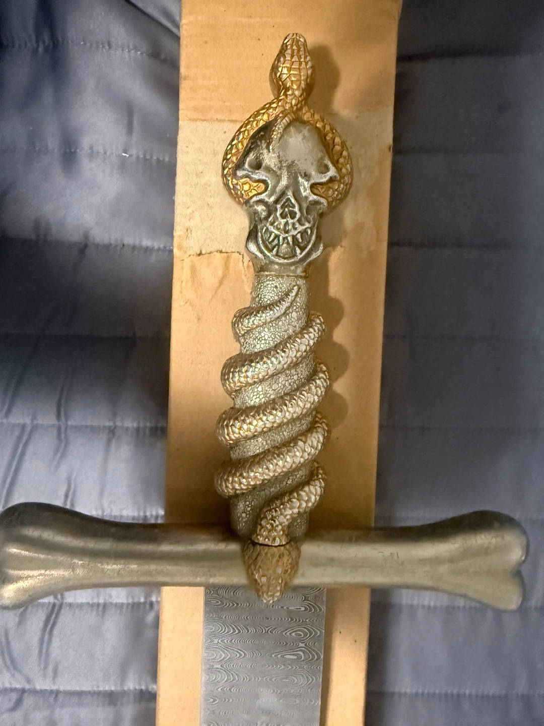 Decorative Sword with Skull and Snake Handle - photo 4