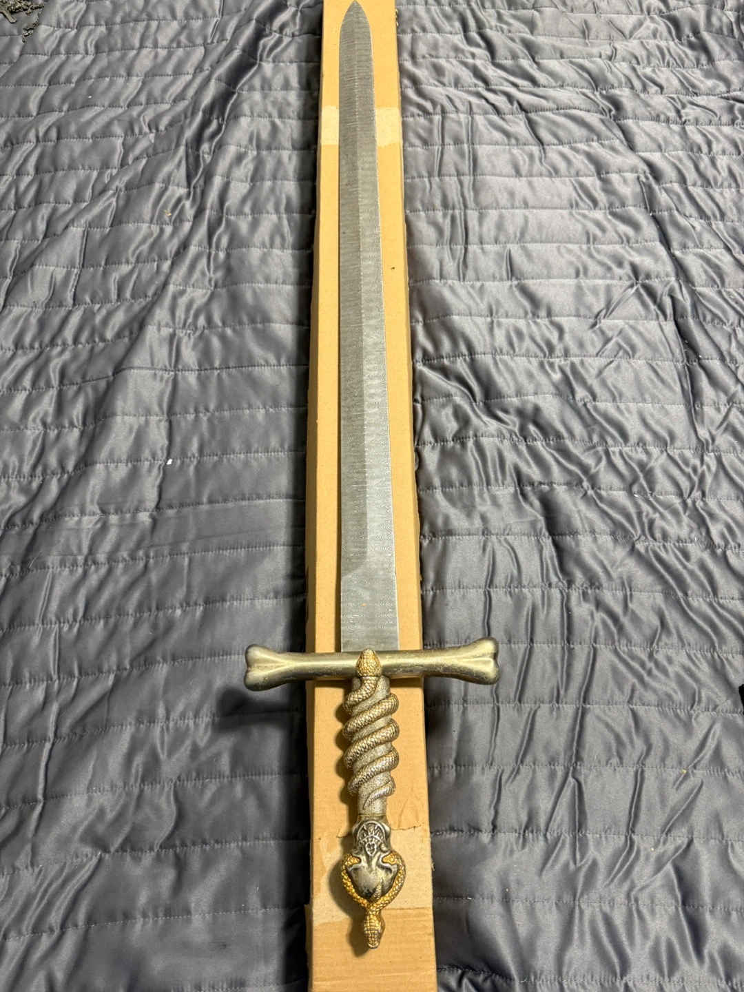 Decorative Sword with Skull and Snake Handle