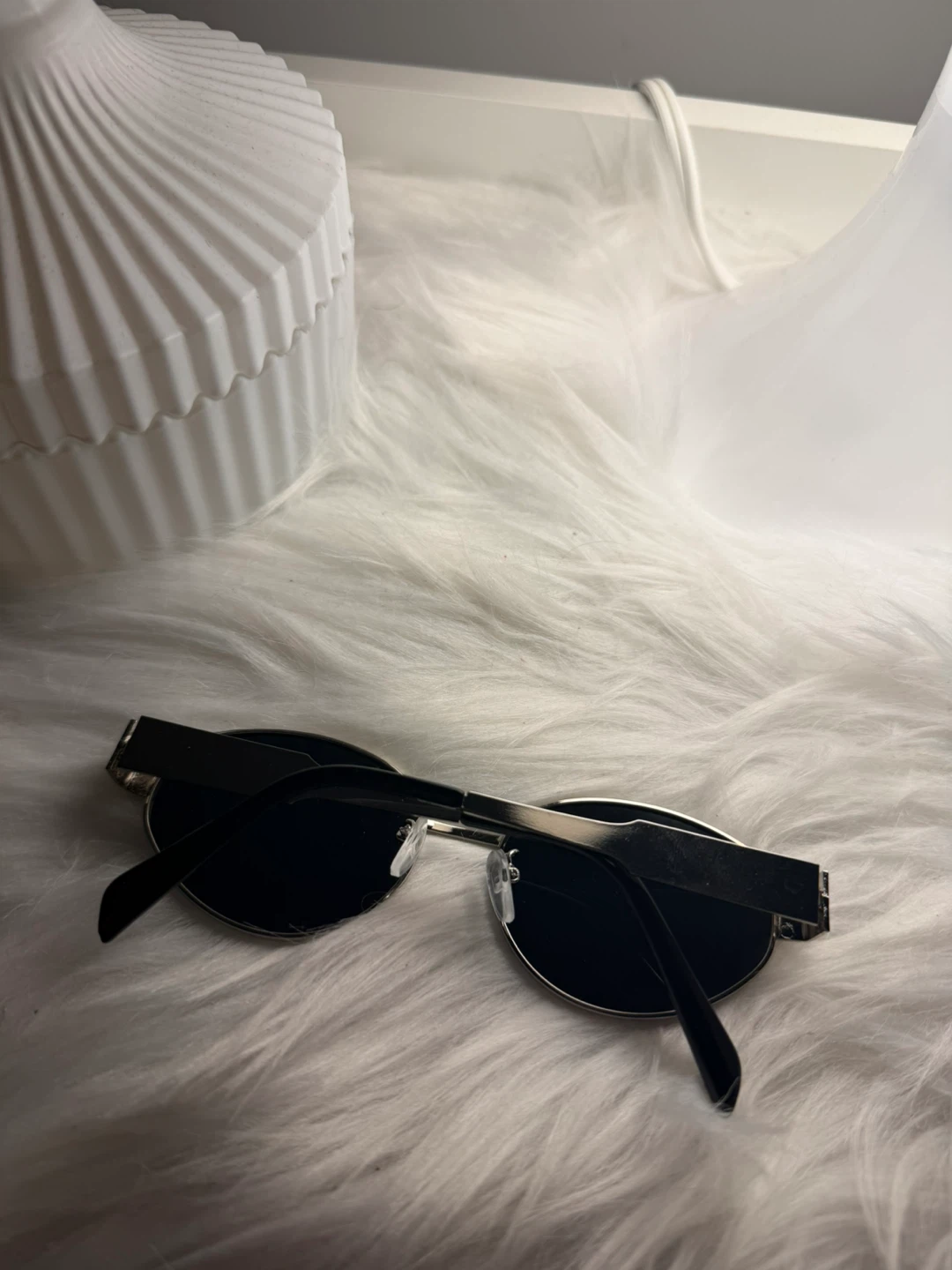 Oval Sunglasses - silver hardware - photo 3
