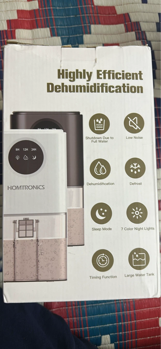 Homtronics Dehumidifier-New in box