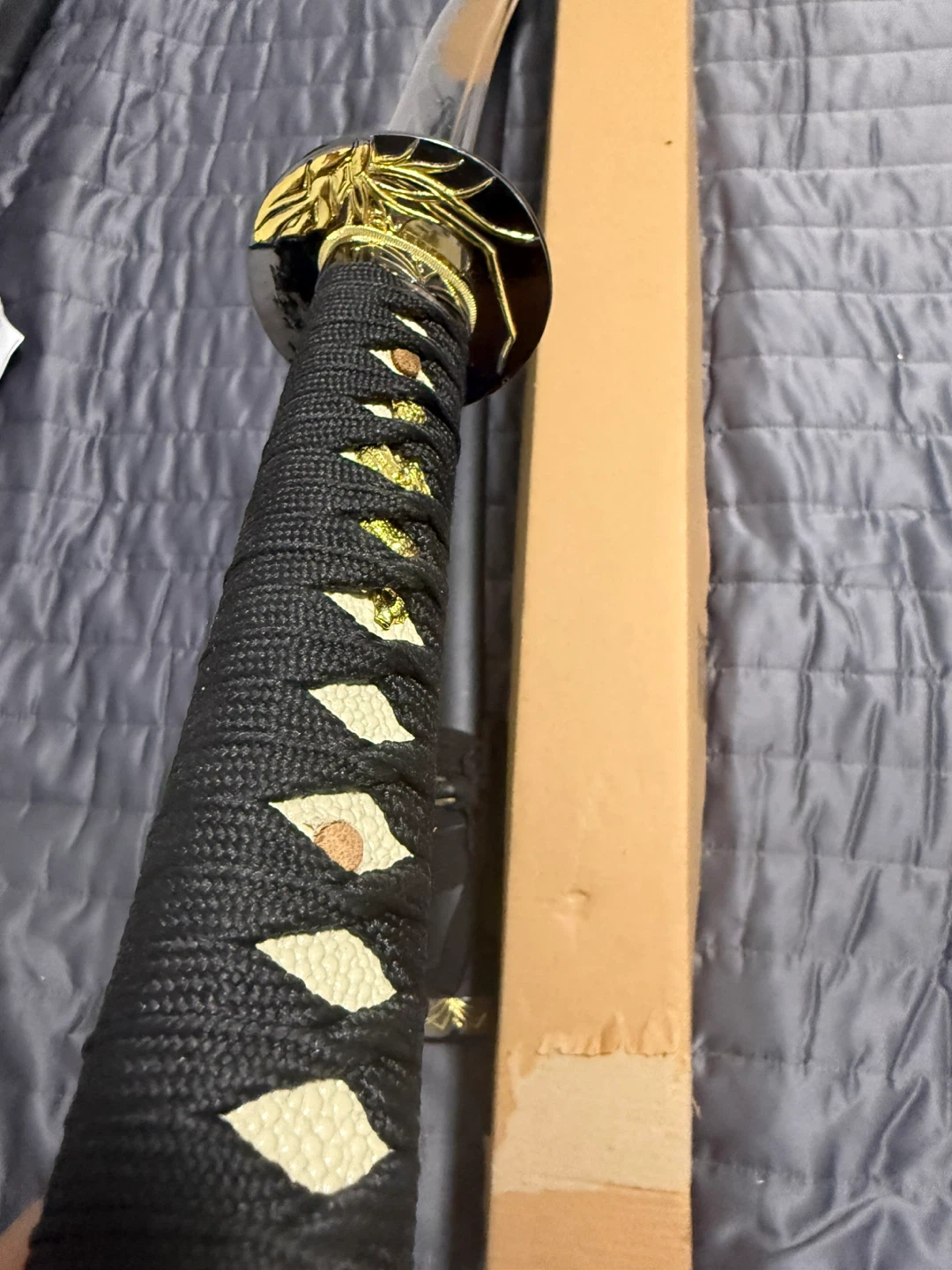Katana Sword with Scabbard and Cardboard Box - photo 3