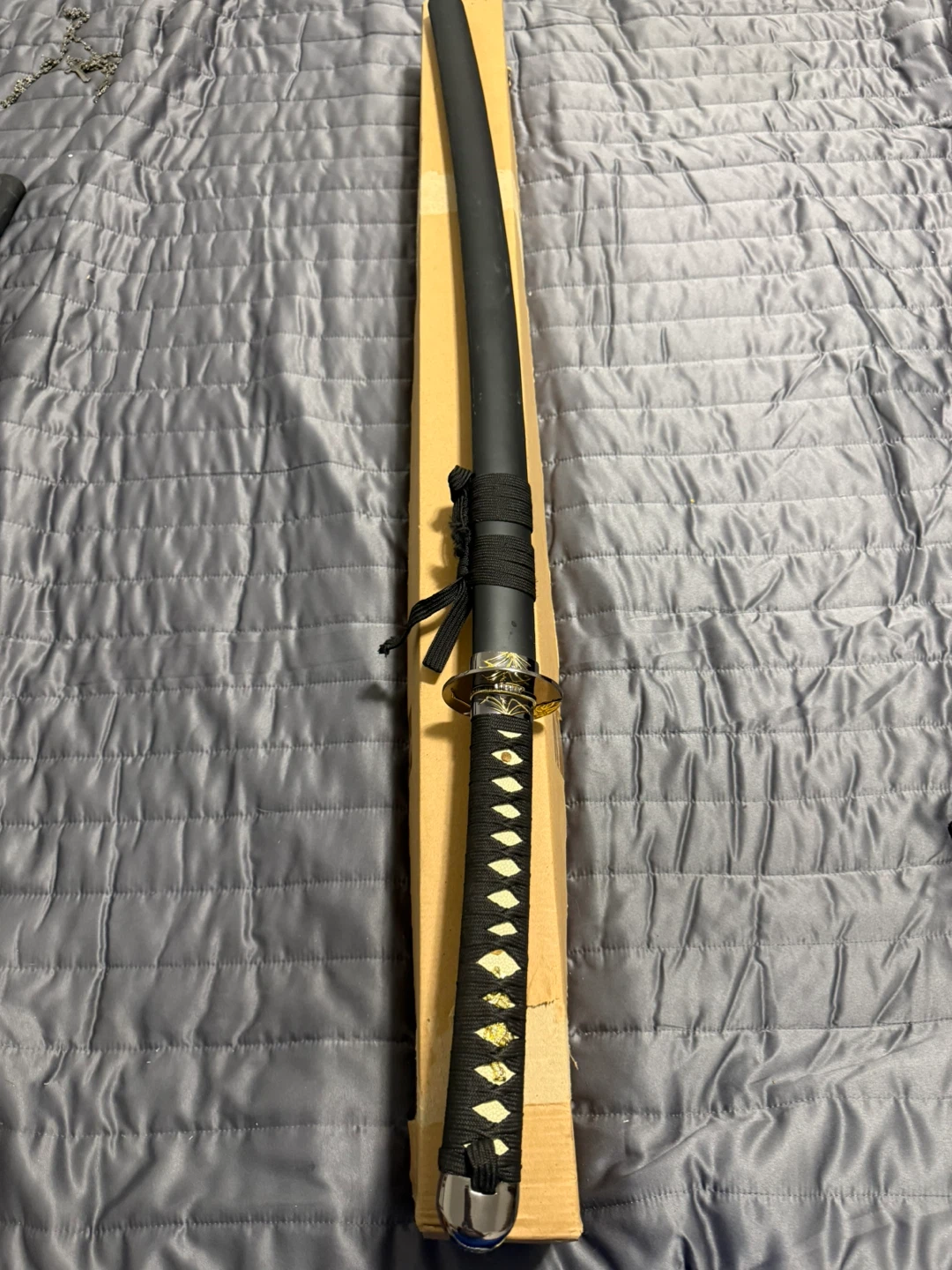 Katana Sword with Scabbard and Cardboard Box