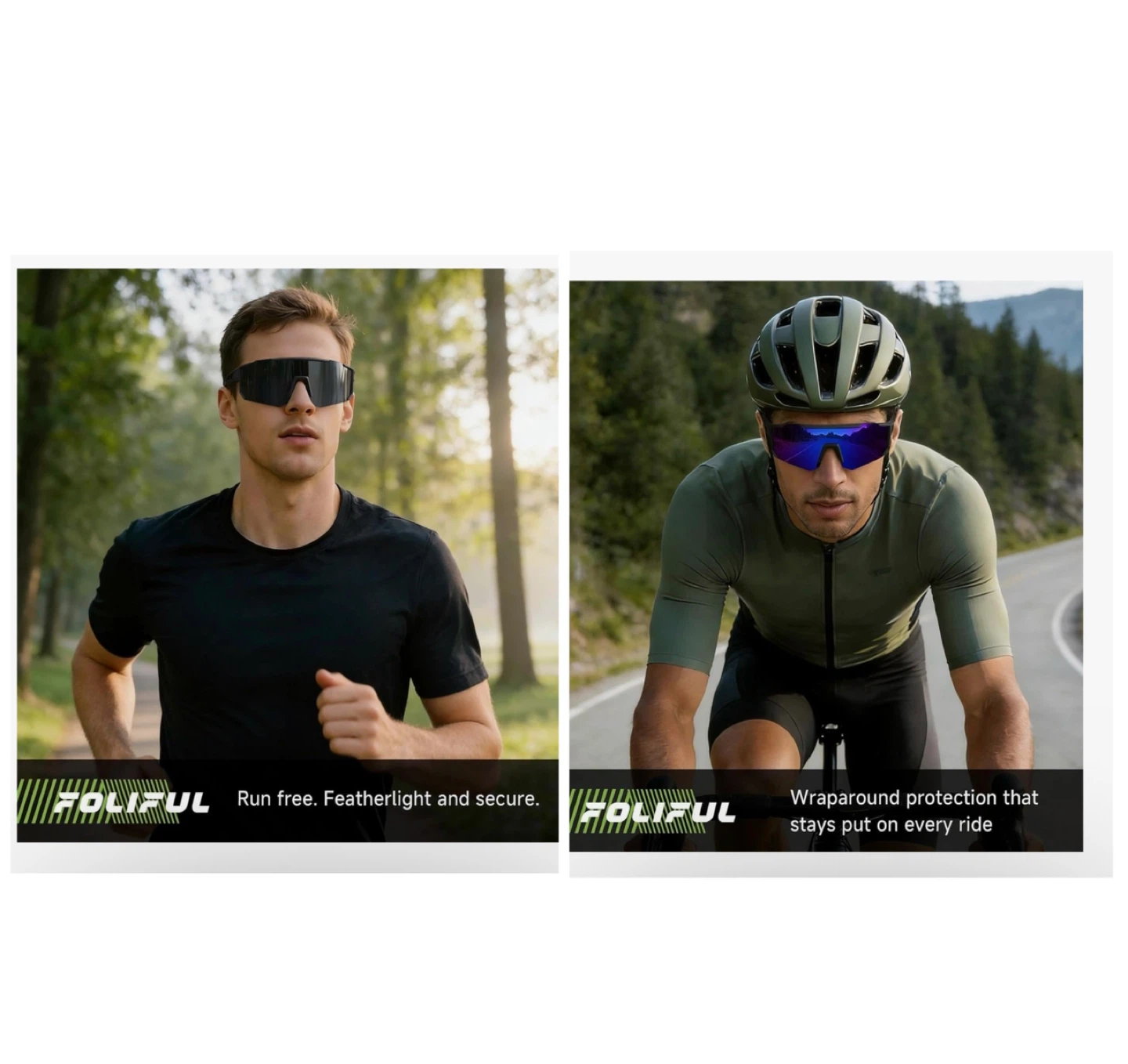 Brand new 3 Pack Polarized Sports Sunglasses Men Women - photo 3
