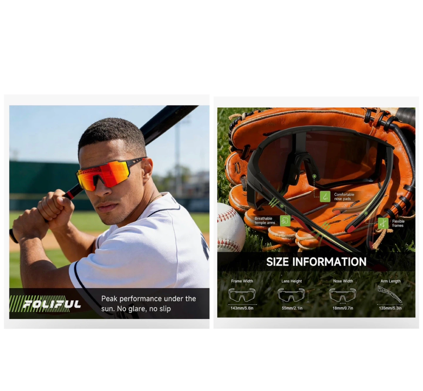 Brand new 3 Pack Polarized Sports Sunglasses Men Women - photo 4