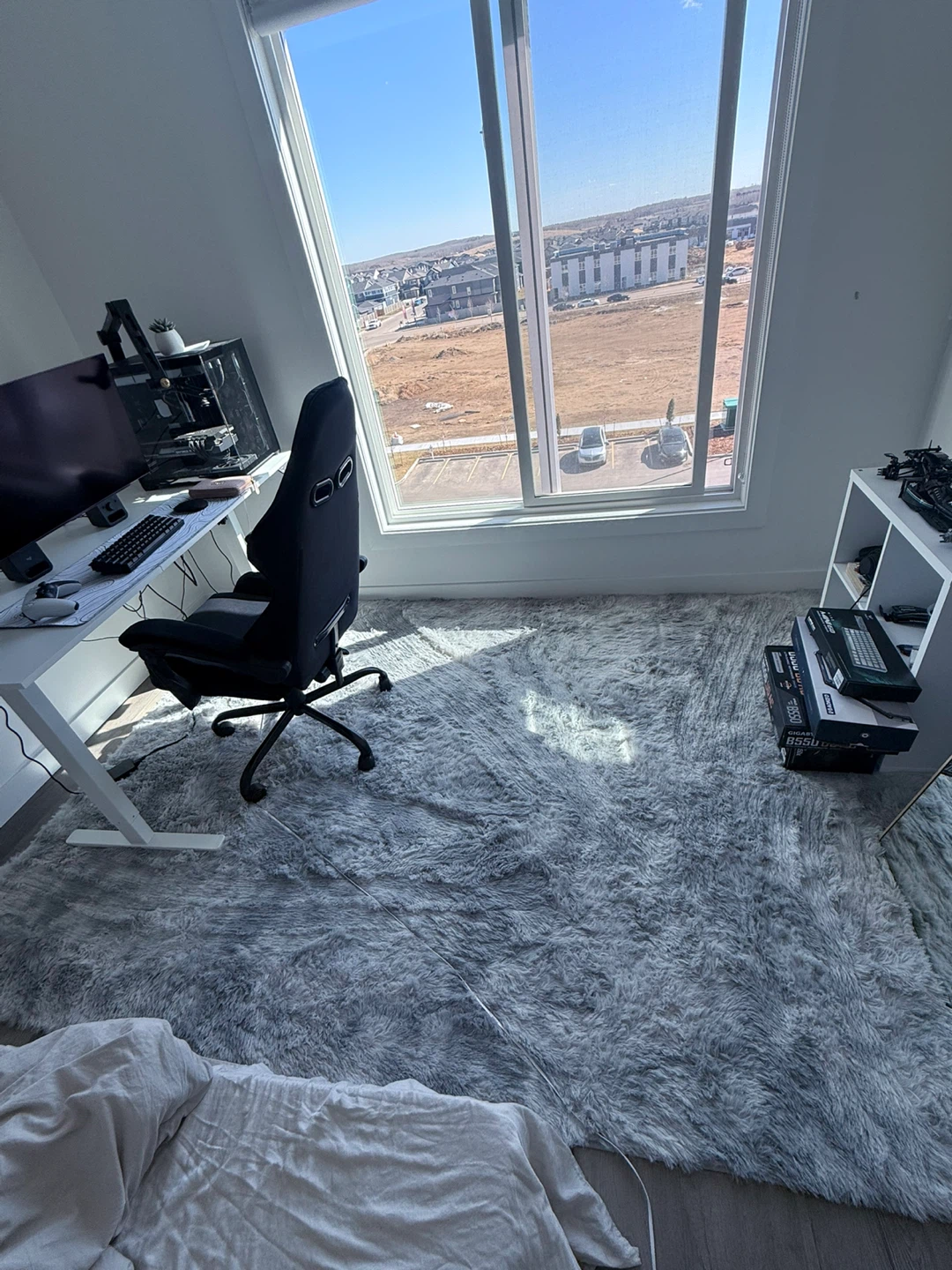 Tie dye light gray Rug - photo 2