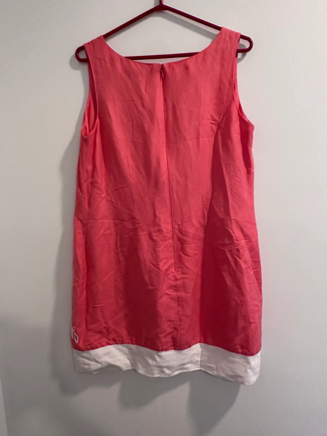 Jessica Howard Coral Embroidered V-Neck Dress - Size 14P - photo 2