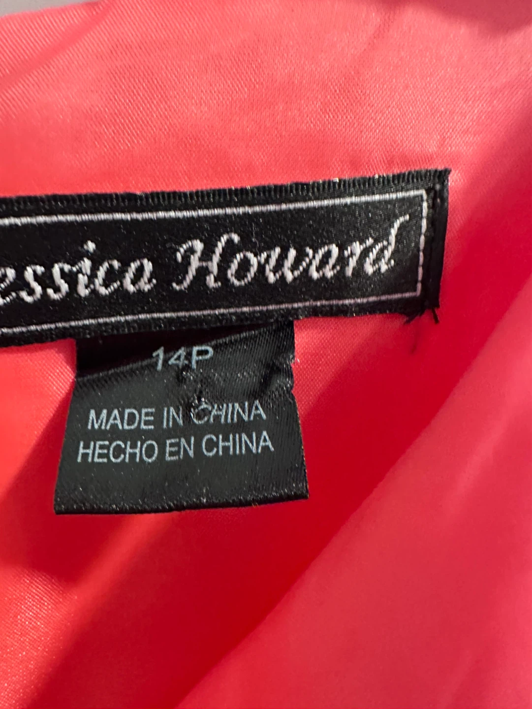 Jessica Howard Coral Embroidered V-Neck Dress - Size 14P - photo 3