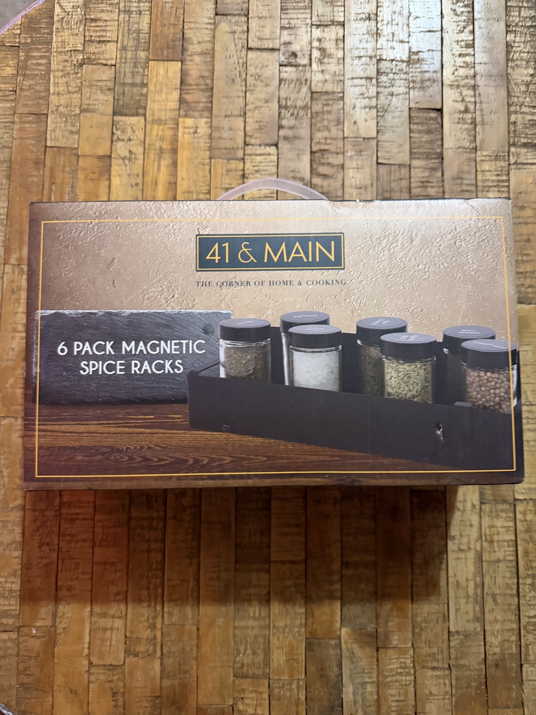 41 & Main 6 Pack Magnetic Spice Racks