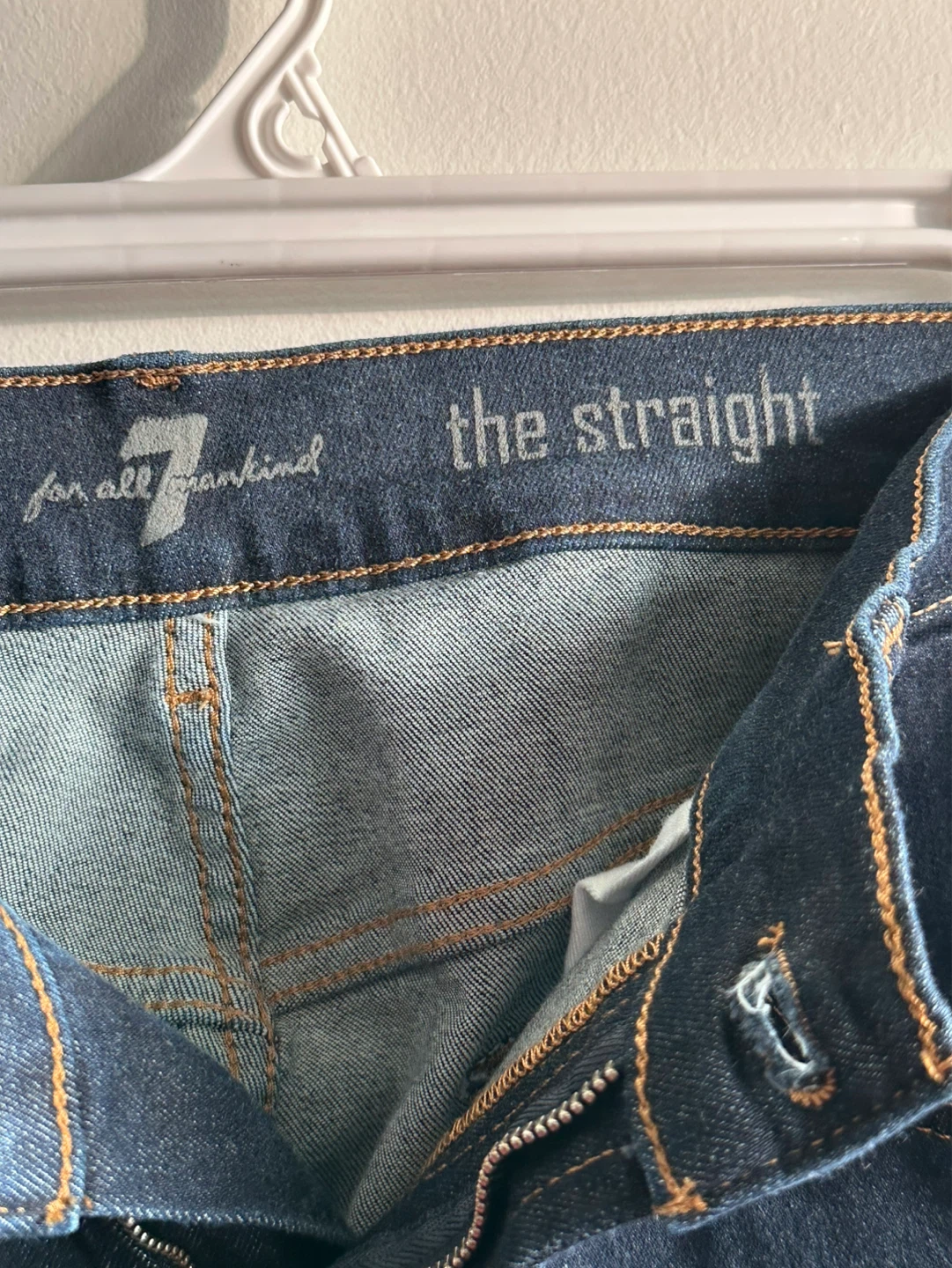 7 For All Mankind The Straight Dark Wash Jeans - photo 3