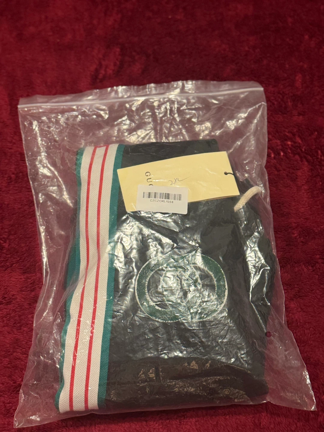 Gucci Black Track Pants with Green and Red Stripes - photo 5