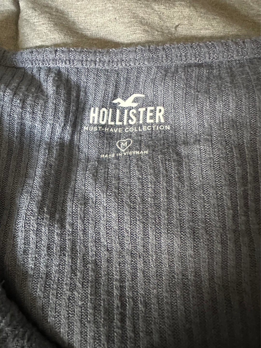 Hollister Ribbed Long Sleeve Top - Size M - photo 2