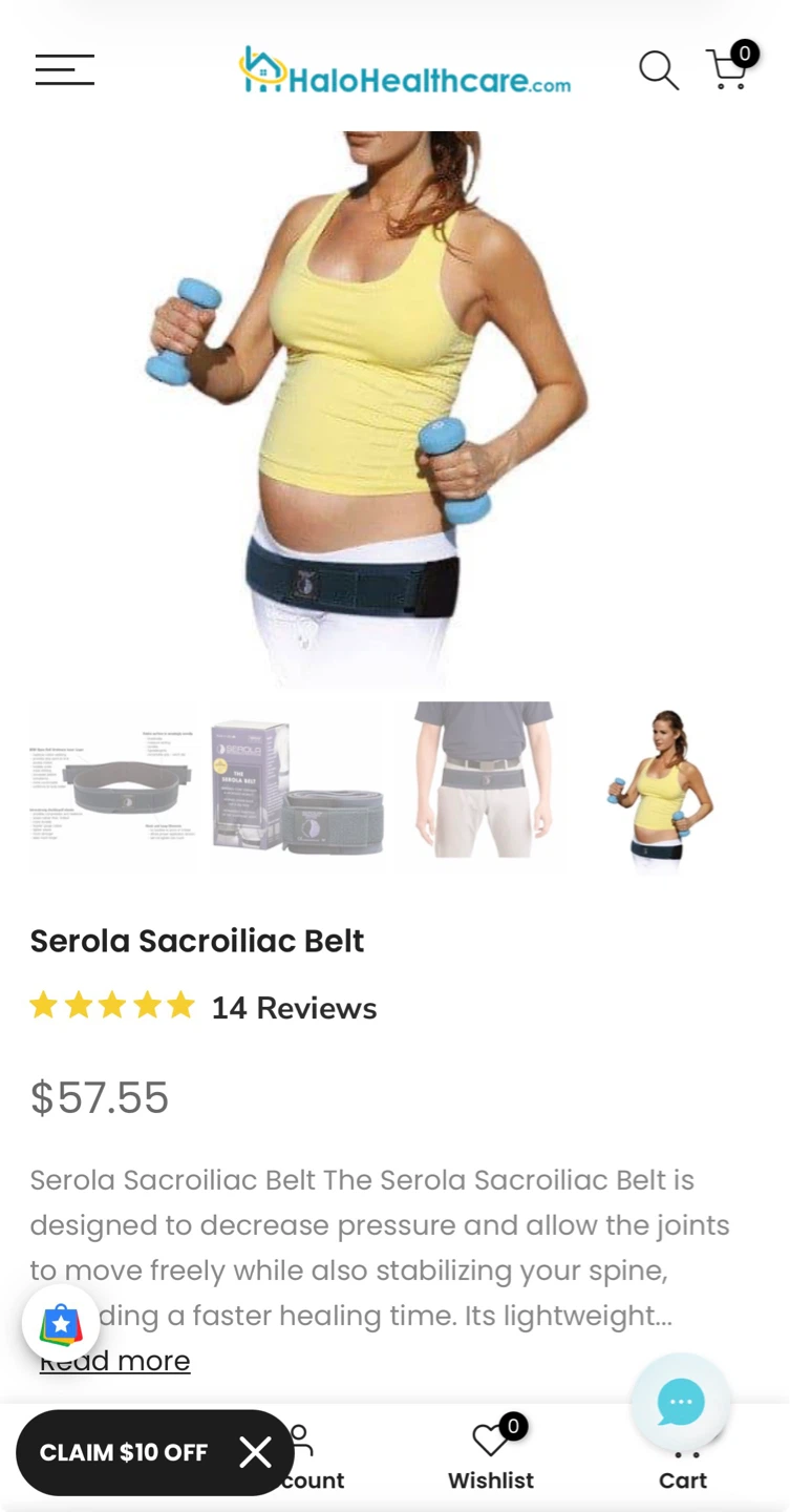 Pelvic belt  Serola Sacroiliac Belt - photo 3