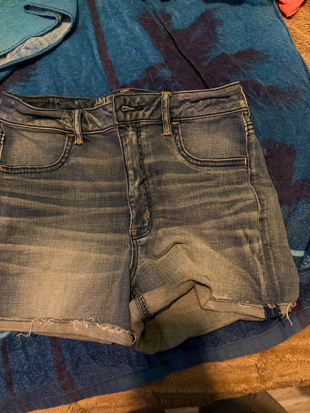 American Eagle Outfitters Sky High Shortie Denim Shorts Size 10