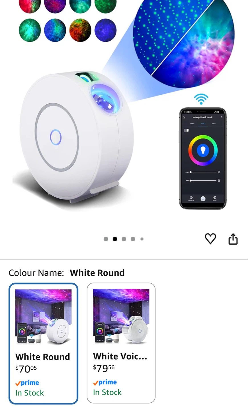 GalaxyCave Star Projector Night Light
